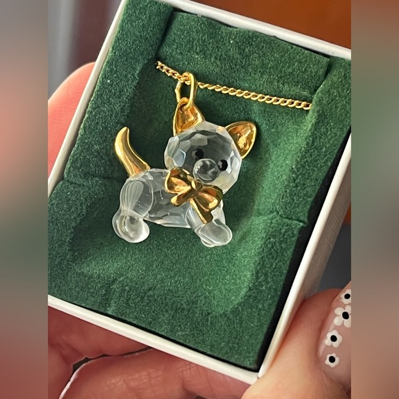 Swavorski Crystal “Memories” Jewelry Cat Pendant Mint Condition Retired Vintage - Picture 7 of 7